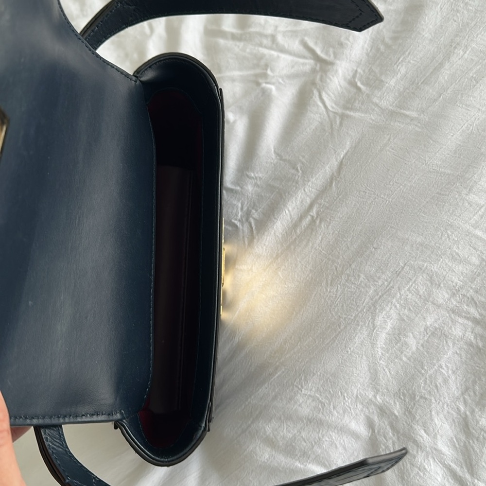 Calfskin Crocodile Embossed Eden Mini Top Handle - Picture 6 of 6